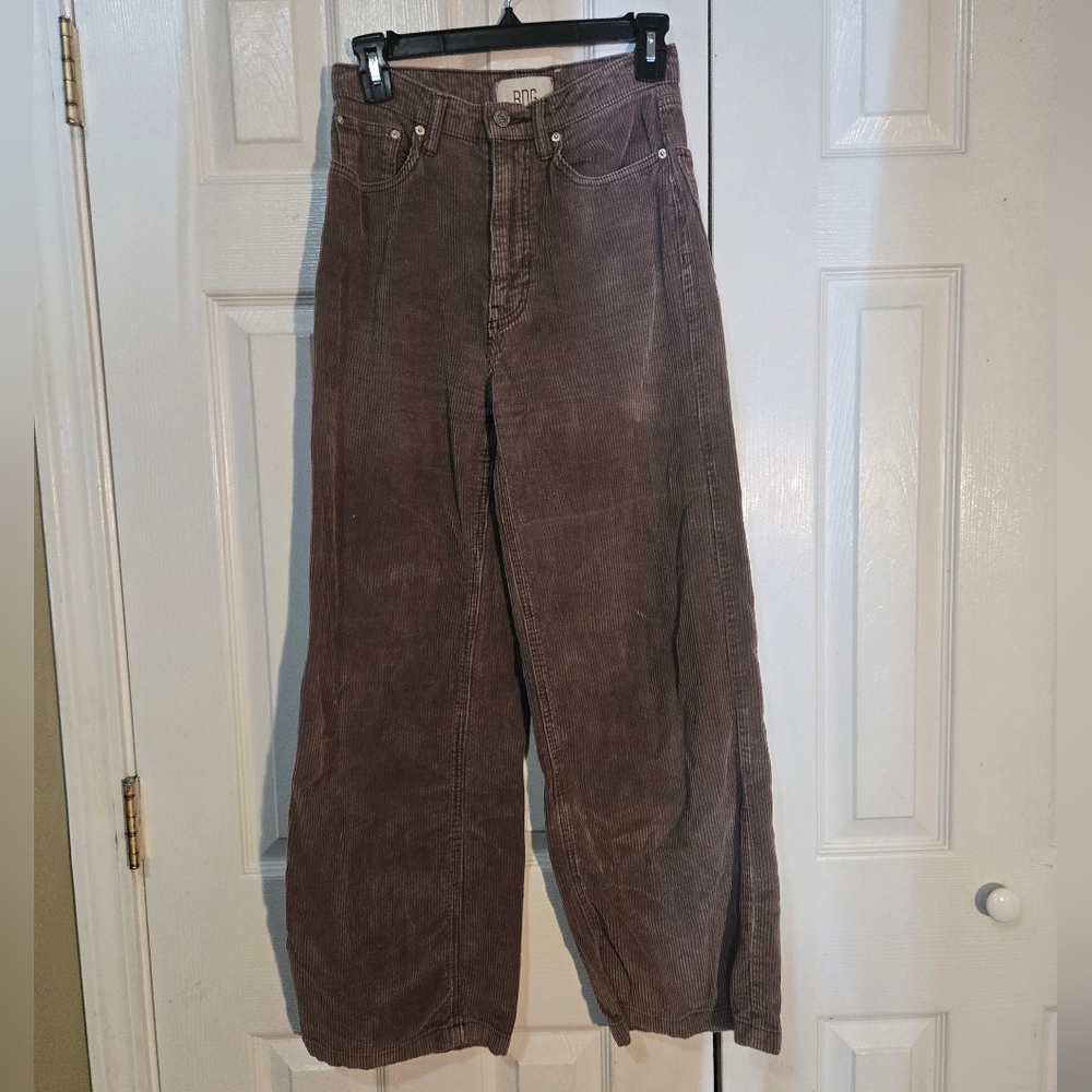 BDG Urban Outfitters Brown Corduroy Wide-Leg High Rise Pants 26W